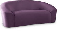 Load image into Gallery viewer, Riley Purple Velvet Loveseat

