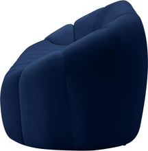 Load image into Gallery viewer, Elijah Navy Velvet Loveseat
