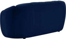 Load image into Gallery viewer, Elijah Navy Velvet Loveseat
