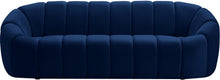 Load image into Gallery viewer, Elijah Navy Velvet Sofa
