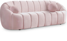 Load image into Gallery viewer, Elijah Pink Velvet Sofa image
