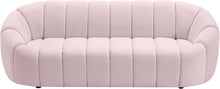 Load image into Gallery viewer, Elijah Pink Velvet Sofa
