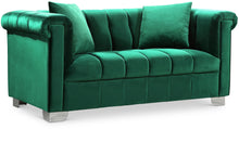 Load image into Gallery viewer, Kayla Green Velvet Loveseat
