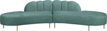 Load image into Gallery viewer, Divine Mint Velvet 2pc. Sectional
