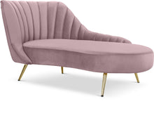 Load image into Gallery viewer, Margo Pink Velvet Chaise
