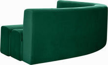 Load image into Gallery viewer, Curl Green Velvet 2pc. Sectional
