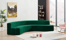 Load image into Gallery viewer, Curl Green Velvet 2pc. Sectional
