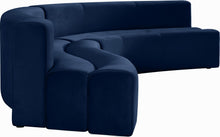 Load image into Gallery viewer, Curl Navy Velvet 2pc. Sectional
