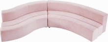 Load image into Gallery viewer, Curl Pink Velvet 2pc. Sectional
