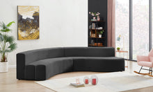 Load image into Gallery viewer, Curl Grey Velvet 2pc. Sectional
