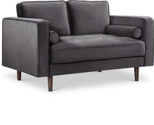 Load image into Gallery viewer, Emily Grey Velvet Loveseat image
