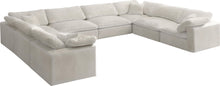 Load image into Gallery viewer, Cozy Cream Velvet Cloud Modular Sectional
