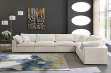 Load image into Gallery viewer, Cozy Cream Velvet Cloud Modular Sectional
