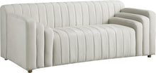 Load image into Gallery viewer, Naya Cream Velvet Loveseat

