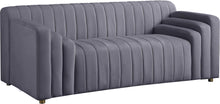 Load image into Gallery viewer, Naya Grey Velvet Loveseat
