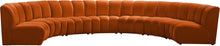 Load image into Gallery viewer, Infinity Cognac Velvet 7pc. Modular Sectional

