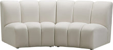 Load image into Gallery viewer, Infinity Cream Velvet 2pc. Modular Sectional
