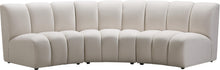 Load image into Gallery viewer, Infinity Cream Velvet 3pc. Modular Sectional
