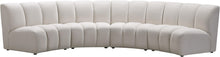 Load image into Gallery viewer, Infinity Cream Velvet 4pc. Modular Sectional
