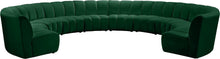 Load image into Gallery viewer, Infinity Green Velvet 10pc. Modular Sectional
