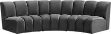 Load image into Gallery viewer, Infinity Grey Velvet 3pc. Modular Sectional
