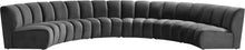Load image into Gallery viewer, Infinity Grey Velvet 6pc. Modular Sectional

