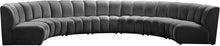 Load image into Gallery viewer, Infinity Grey Velvet 7pc. Modular Sectional
