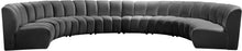Load image into Gallery viewer, Infinity Grey Velvet 8pc. Modular Sectional
