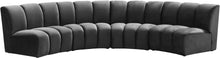 Load image into Gallery viewer, Infinity Grey Velvet 4pc. Modular Sectional

