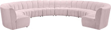 Load image into Gallery viewer, Infinity Pink Velvet 10pc. Modular Sectional
