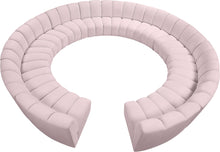 Load image into Gallery viewer, Infinity Pink Velvet 12pc. Modular Sectional
