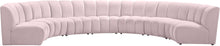 Load image into Gallery viewer, Infinity Pink Velvet 7pc. Modular Sectional
