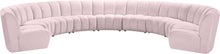 Load image into Gallery viewer, Infinity Pink Velvet 9pc. Modular Sectional
