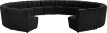 Load image into Gallery viewer, Limitless Black Velvet 14pc. Modular Sectional
