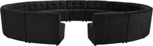 Load image into Gallery viewer, Limitless Black Velvet 15pc. Modular Sectional
