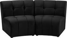 Load image into Gallery viewer, Limitless Black Velvet 2pc. Modular Sectional

