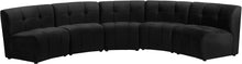 Load image into Gallery viewer, Limitless Black Velvet 5pc. Modular Sectional
