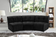 Load image into Gallery viewer, Limitless Black Velvet 3pc. Modular Sectional
