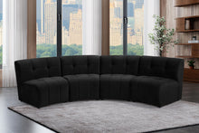 Load image into Gallery viewer, Limitless Black Velvet 4pc. Modular Sectional
