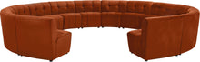 Load image into Gallery viewer, Limitless Cognac Velvet 14pc. Modular Sectional
