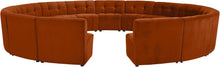Load image into Gallery viewer, Limitless Cognac Velvet 15pc. Modular Sectional

