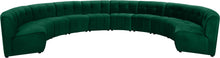Load image into Gallery viewer, Limitless Green Velvet 10pc. Modular Sectional
