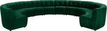 Load image into Gallery viewer, Limitless Green Velvet 12pc. Modular Sectional
