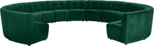 Load image into Gallery viewer, Limitless Green Velvet 13pc. Modular Sectional
