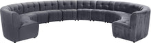 Load image into Gallery viewer, Limitless Grey Velvet 12pc. Modular Sectional
