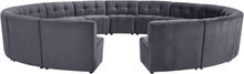 Load image into Gallery viewer, Limitless Grey Velvet 15pc. Modular Sectional
