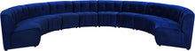 Load image into Gallery viewer, Limitless Navy Velvet 10pc. Modular Sectional
