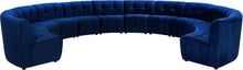 Load image into Gallery viewer, Limitless Navy Velvet 12pc. Modular Sectional

