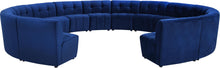 Load image into Gallery viewer, Limitless Navy Velvet 14pc. Modular Sectional
