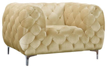 Load image into Gallery viewer, Mercer Beige Velvet Chair

